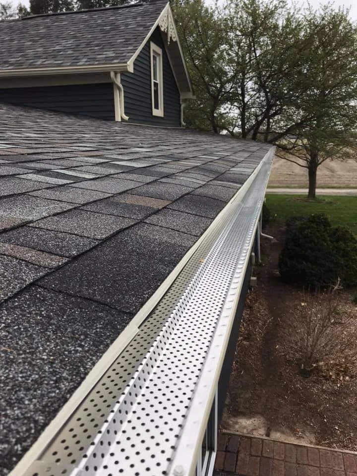 Gutter With Guards By Gean Roofing